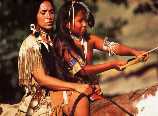 indienne et enfant